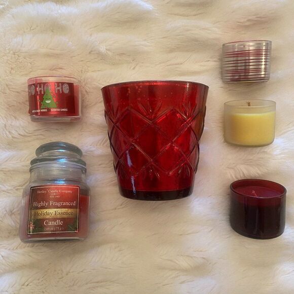 Set of 6 Christmas Candles - Picture 1 of 9